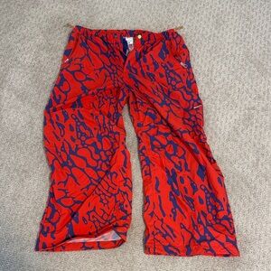 Men’s Nike  Red and Blue Patterned Pants
